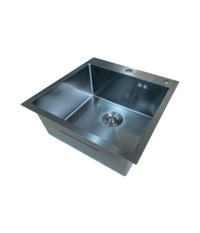 Мойка кухонная Mixxus MH5050 Micro Decor Graphite (3.0/0.8) из нерж. стали (графит) (MI8213)