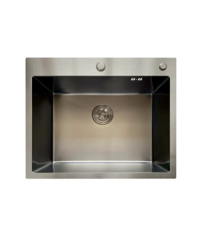 Мойка Mixxus MH6050 Micro Decor Graphite (3.0/0.8) из нерж. стали (Графит) (MI8221)