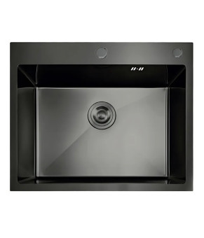 Мойка из нержавеющей стали MIXXUS MH5843 DECOR GRAPHITE (3.0/0.8) графит (MI7042)