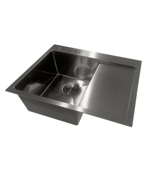 Мойка из нержавеющей стали Mixxus MH6350L Nano-Black Графит (MI7045)