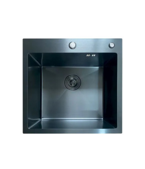 Кухонная мойка Mixxus MH5050 Micro Decor Black (3.0/0.8) из нерж. стали (MI8215)