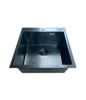 Кухонная мойка Mixxus MH5050 Micro Decor Black (3.0/0.8) из нерж. стали (MI8215)