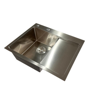 Мойка из нержавеющей стали Mixxus MH6350L Nano-Silver 63x50см (3.0/0.8) цвет нержавейка (MI7044)