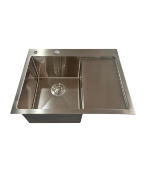Мойка из нержавеющей стали Mixxus MH6350L Nano-Silver 63x50см (3.0/0.8) цвет нержавейка (MI7044)