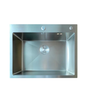 Мойка кухонная Mixxus MH6050 Micro Decor SS Color (3.0/0.8) из нерж. стали (нержавейка) (MI8220)