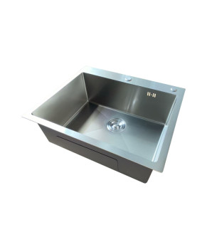 Мойка кухонная Mixxus MH6050 Micro Decor SS Color (3.0/0.8) из нерж. стали (нержавейка) (MI8220)