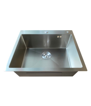 Мойка кухонная Mixxus MH6050 Micro Decor SS Color (3.0/0.8) из нерж. стали (нержавейка) (MI8220)
