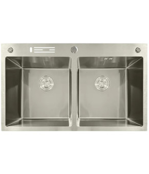 Мойка из нержавеющей стали MIXXUS MH8350-DK NANO-SILVER (3.0/0.8) нержавейка (MI7052)