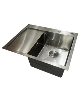 Мойка из нержавеющей стали Mixxus MH6350R Nano-Silver 630x500 мм (MI7046)