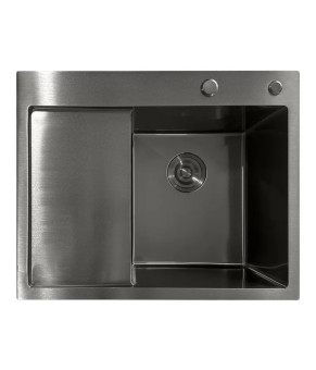 Мойка из нержавеющей стали Mixxus MH6350R Nano-Black Графит (MI7047)