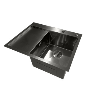 Мойка из нержавеющей стали Mixxus MH6350R Nano-Black Графит (MI7047)