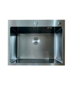 Кухонная мойка Mixxus MH6050 Micro Decor Black 3.0/0.8 из нерж. стали (MI8223)