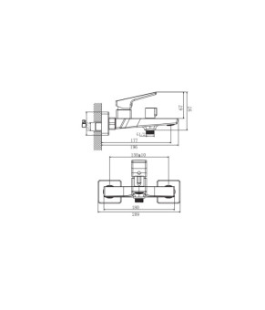 Смеситель для ванны Haiba Turin 009 Euro (HB9657)