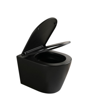 Унитаз подвесной Mixxus Premium BEVEL-0304-T1 BLACK 480x360x360мм система смыва TORNADO 1.0 (MP6677)
