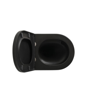 Унитаз подвесной Mixxus Premium BEVEL-0304-T1 BLACK 480x360x360мм система смыва TORNADO 1.0 (MP6677)