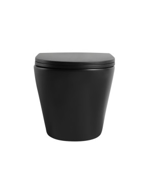 Унитаз подвесной Mixxus Premium BEVEL-0304-T1 BLACK 480x360x360мм система смыва TORNADO 1.0 (MP6677)