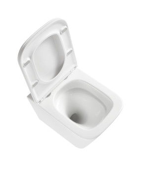 Унитаз подвесной Mixxus Premium Quadro-0301-T3 490x340x360mm, система смыва TORNADO 3.0 (MP6453)