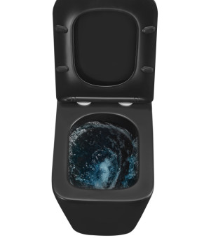 Унитаз подвесной Mixxus Premium QUADRO-0301-T3 BLACK 490х340х360mm, система TORNADO 3.0 (MP6587)