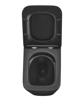Унитаз подвесной Mixxus Premium QUADRO-0301-T3 BLACK 490х340х360mm, система TORNADO 3.0 (MP6587)