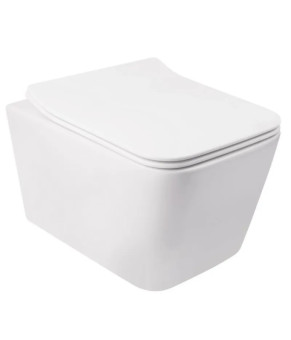 Унитаз подвесной Mixxus Quadro-0304-R 520x360x365mm, RIMLESS (MI6707)