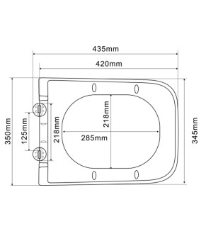 Унитаз подвесной Mixxus Premium QUADRO-0305-R GRAY 510x350x345mm Rimless (MP6656)