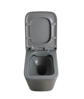 Унитаз подвесной Mixxus Premium QUADRO-0305-R GRAY 510x350x345mm Rimless (MP6656)