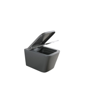 Унитаз подвесной Mixxus Premium QUADRO-0305-R GRAY 510x350x345mm Rimless (MP6656)