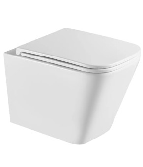 Унитаз подвесной Mixxus Premium Quadro-0301-R 490x340x360mm Rimless (MP6452)