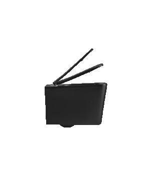 Унитаз подвесной Mixxus Premium Quadro-0302-R Black 530x360x365mm, Rimless (MP6455)