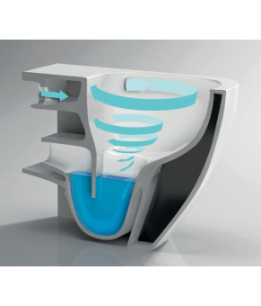 Унитаз подвесной Mixxus Premium Ellipse-0302-T3 495x360x370mm, система смыва Tornado 3.0 (MP6462)