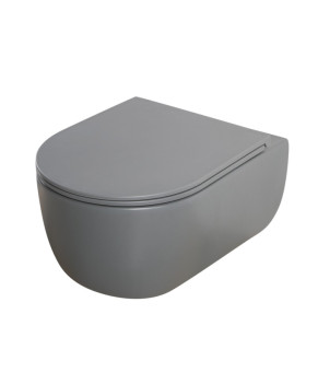 Унитаз подвесной MIXXUS PREMIUM TOPPER-0303-R GRAY Rimless (MP6657)