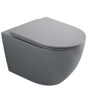 Унитаз подвесной Mixxus Premium ELLIPSE-0308-T3 GRAY 490x360x360mm система смыва TORNADO 3.0 (MP6654)