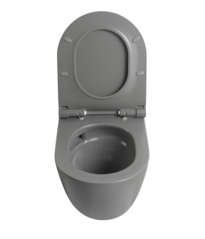 Унитаз подвесной Mixxus Premium ELLIPSE-0308-T3 GRAY 490x360x360mm система смыва TORNADO 3.0 (MP6654)