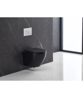 Унитаз подвесной Mixxus Premium ELLIPSE-0303-T3 BLACK 520х365х360mm, система смыва TORNADO 3.0 (MP6591)