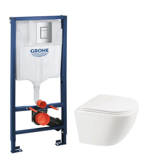 Комплект Grohe Set Унитаз ELLIPSE-0301-R + Инсталляция Grohe Rapid SL 38772001 (38772001ELLIPS0301R)