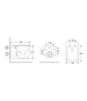 Комплект: Подвесной унитаз Grohe DIVERSE-0301-T1 + Инсталляция Grohe Rapid SL 38772001 (38772001DIVERS0301T1)
