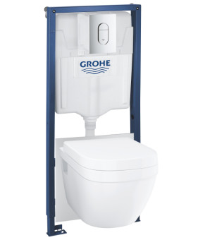 Комплект инсталляции Grohe Rapid 5 в 1 для подвесного унитаза (36503000)