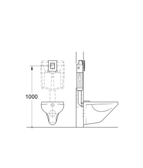 Комплект Grohe Set Унитаз ELLIPSE-0305-T3 + Инсталляция UA388400WG + панель 38732000 (388400WGELLIPS0305T3)