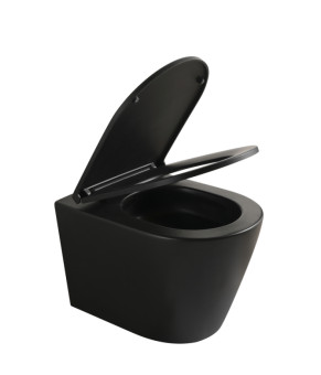 Унитаз подвесной MIXXUS PREMIUM BEVEL-SET-2101 BLACK Комплект: унитаз + инсталляция + панель смыва TORNADO 1.0 BLACK MAT (MP6669)