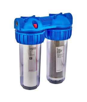 Фильтр для холодной воды Koer KV-25-1 (2 колбы, 8 атм. 1") (KR5768)