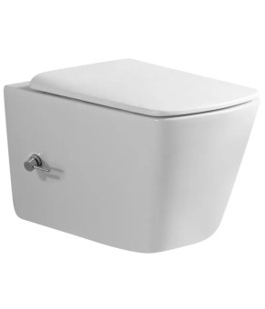 Унитаз-биде подвесной Mixxus Premium QUADRO-1301-R 510x350x345mm Rimless (MP6658)