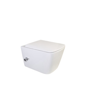 Унитаз-биде подвесной Mixxus Premium QUADRO-1301-R 510x350x345mm Rimless (MP6658)