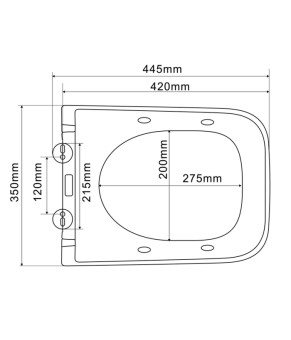Унитаз-биде подвесной Mixxus Premium QUADRO-1301-R 510x350x345mm Rimless (MP6658)