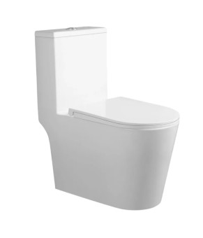 Унитаз моноблок напольный MIXXUS BEVEL-0406-T1 690х360х790mm, система смыва TORNADO 1.0 (MI6729)