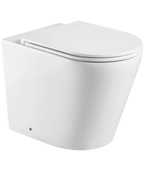 Унитаз подвесной безободковый MIXXUS PREMIUM BEVEL-0701-T1 580х365х430mm, система смыва TORNADO 1.0 (MP6597)