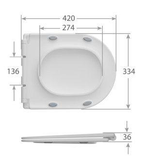 Унитаз-компакт Mixxus BEVEL-0407-T1 630х350х795mm, система смыва TORNADO 1.0 (MI6690)