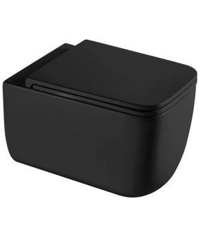 Унитаз подвесной Mixxus Premium DIVERSE-0301-T1 BLACK 530х365х373mm, система TORNADO 1.0 (MP6600)