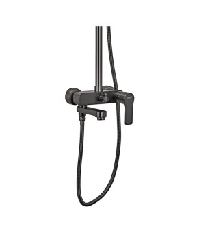 Душевая колонна со смесителем Haiba Milano 003-J Graphite (HB4009)