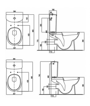 Унитаз-компакт Kolo Nova Pro Rimfree M39044000
