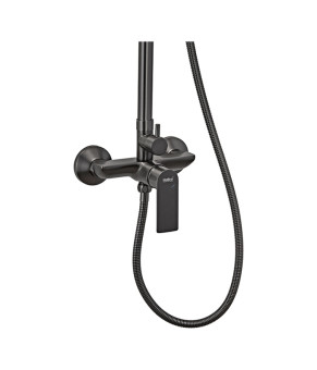Душевая колонна с смесителем и удлинителем Haiba Alex 003-J Graphite (HB3996)